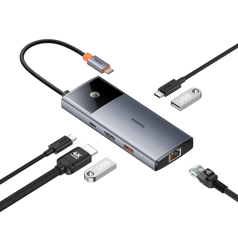Hub USB C Baseus 6 em 1 USB 3.2 4K 60Hz - Imagem 31