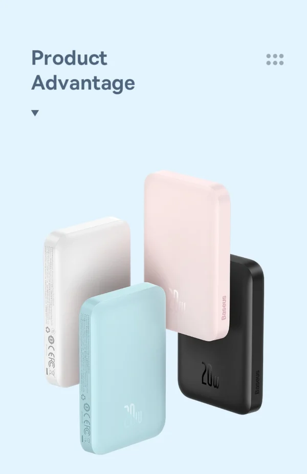 Power Bank Magnético 20W 6000mAh - Imagem 9