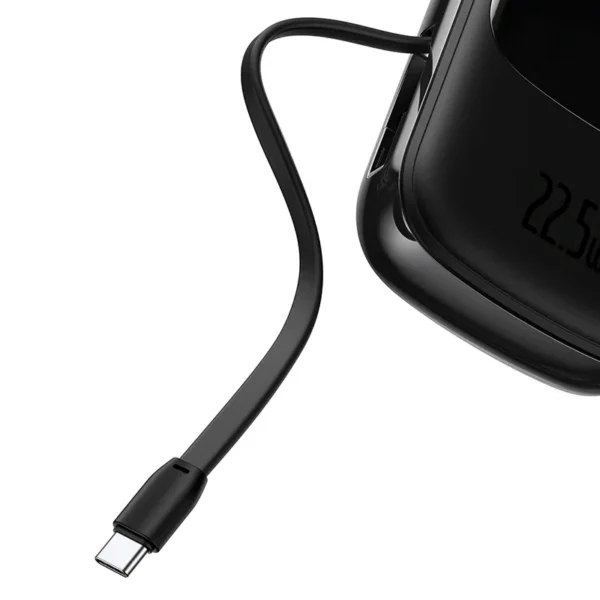 Preto com Cabo USB C 22.5W
