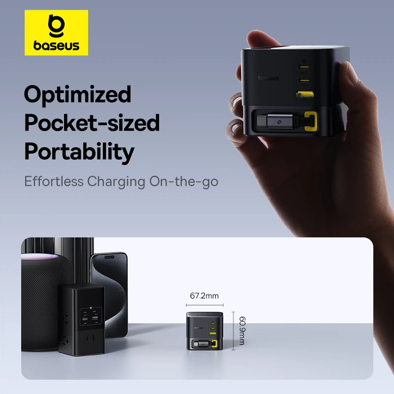 Carregador Super GaN 100W com Cabo Retrátil - Imagem 5