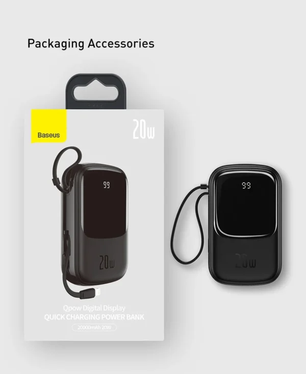 Power Bank 22.5W Qpow com Display e Cabo - Imagem 23