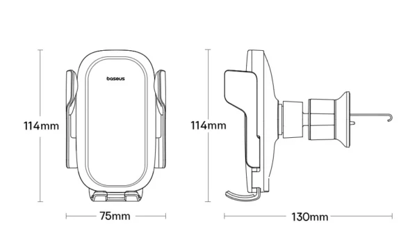 Suporte Veicular Elétrico com Carregamento Sem Fio 15W - Imagem 21
