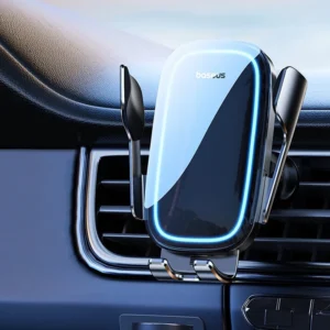 Suporte Veicular Elétrico com Carregamento Sem Fio 15W - Preto