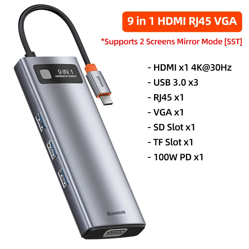 Hub USB C Baseus 9/11 em 1 - Imagem 28