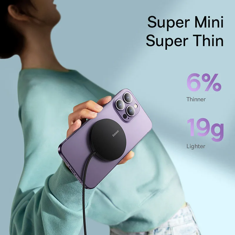 Carregador Magnético Sem Fio Mini3 15W - Imagem 6