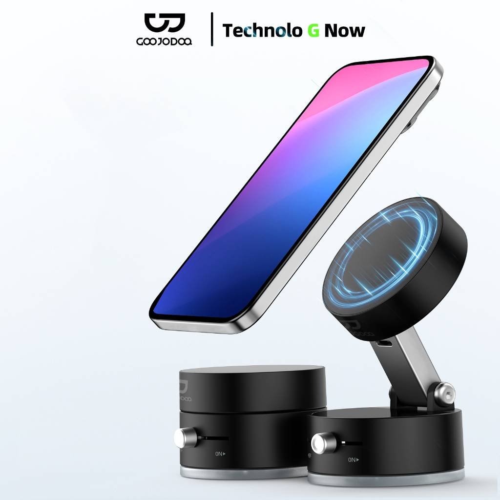 Suporte Magnético a Vácuo Goojodoq para Smartphone
