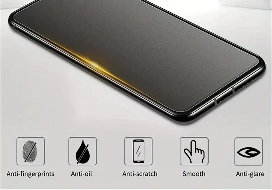 Acabamento Fosco Antirreflexo – Película de Vidro Temperado Fosco para Smartphone Xiaomi 3Pçs