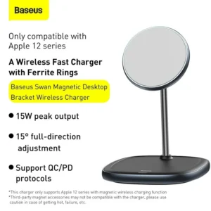 Carregador de Mesa Magnético Baseus 15W