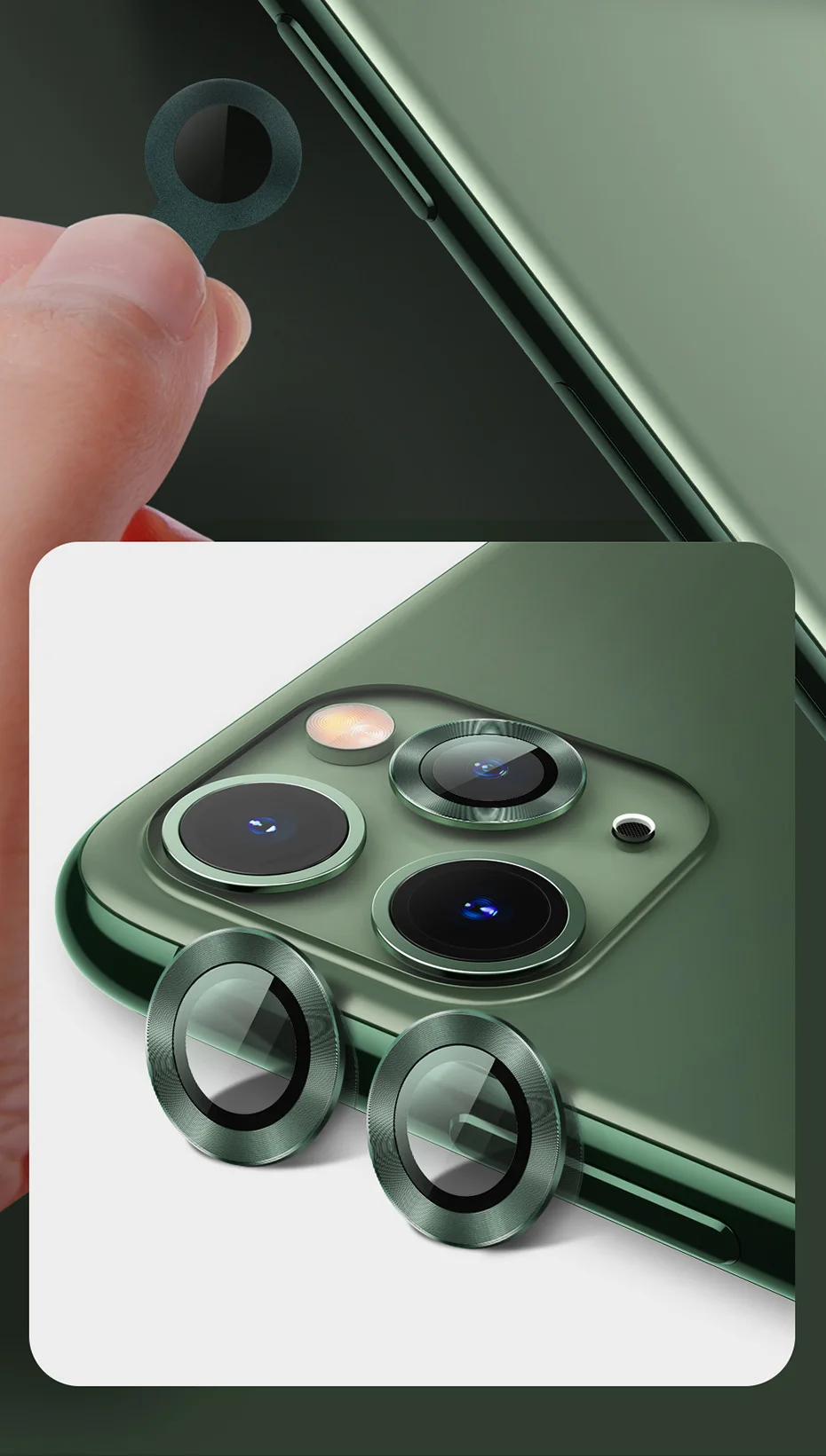 Protetor de lente de câmera traseira para iPhone 11 - Imagem 20