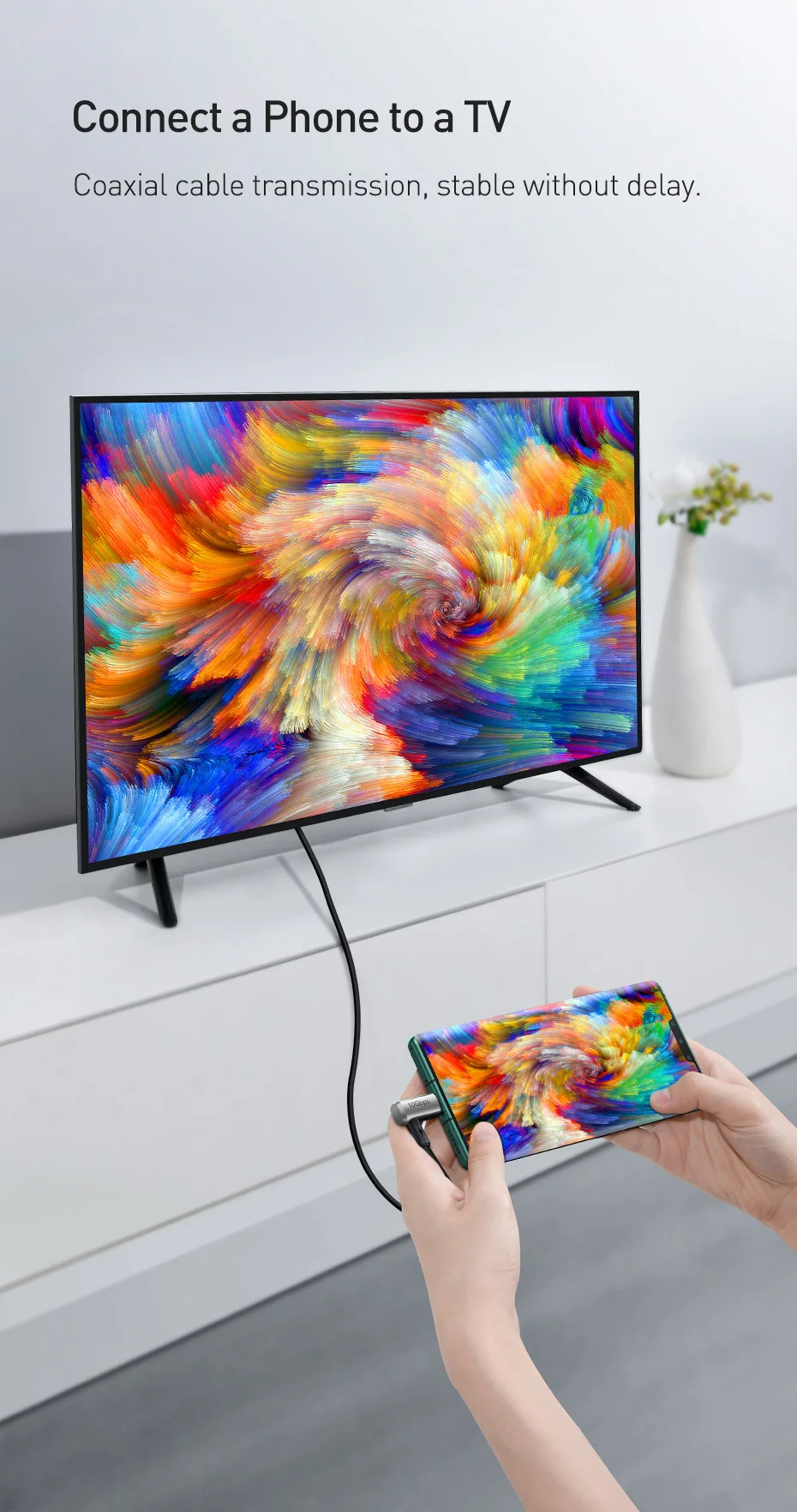 Cabo USB C PD3.1 Ger2 100W Coaxial - Imagem 11