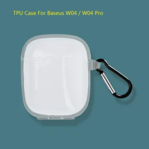 Case Silicone Transparente com Gancho para Fone de Ouvido Baseus