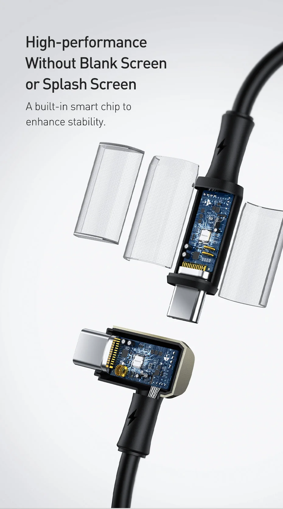 Cabo USB C PD3.1 Ger2 100W Coaxial - Imagem 13