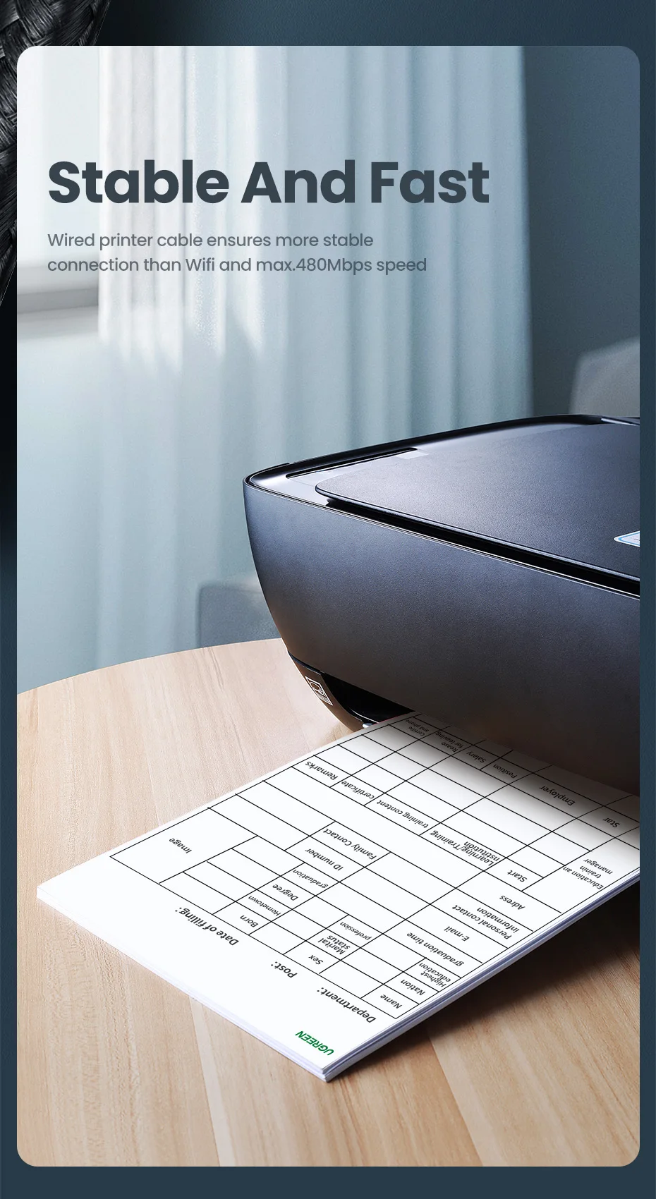 Cabo Ugreen USB C para Impressora - Imagem 12