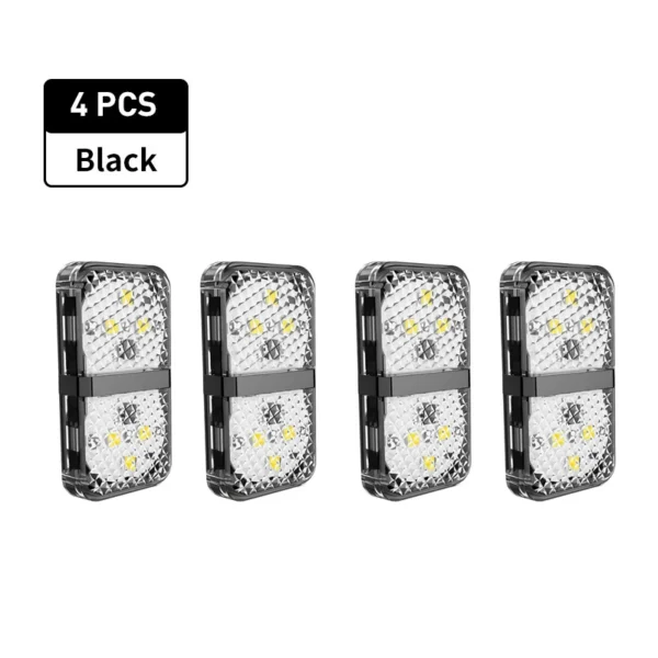 4Pcs Preto