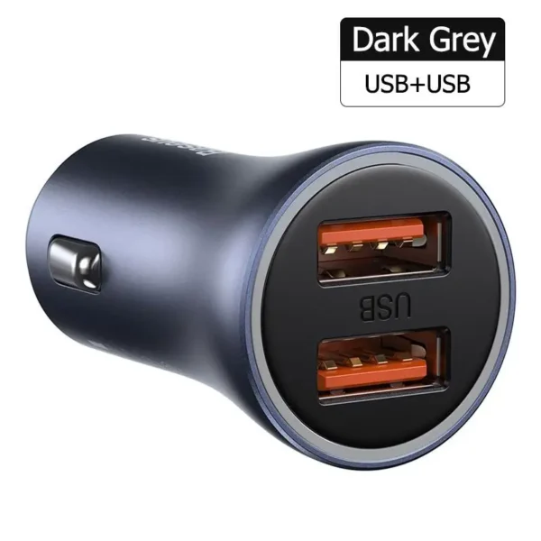 Cinza Dual USB A