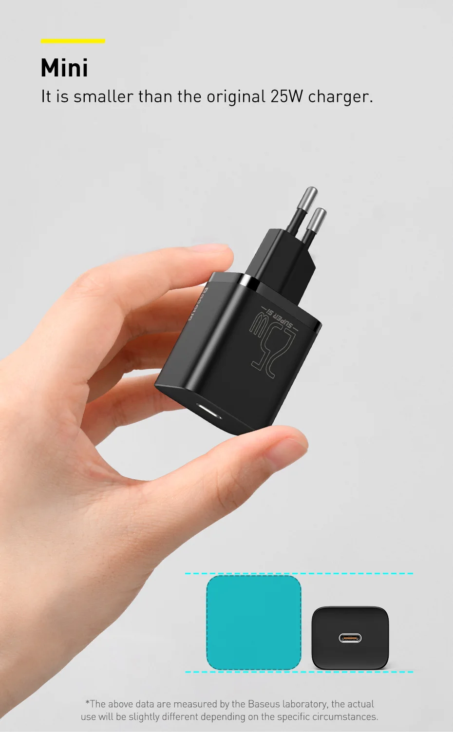 Kit Carregador 25W Mini Turbo com Cabo USB C - Imagem 10