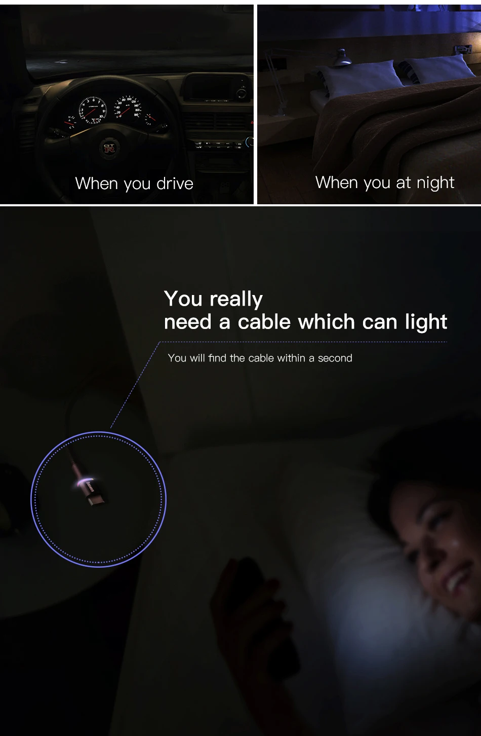 Kit 10 Cabos USB Tipo C 3A LED Colorido - Imagem 9