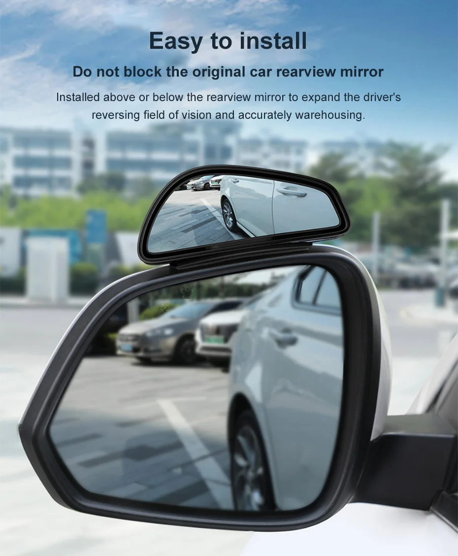 Espelho Retrovisor Auxiliar Automotivo Antiembaçante - Imagem 14