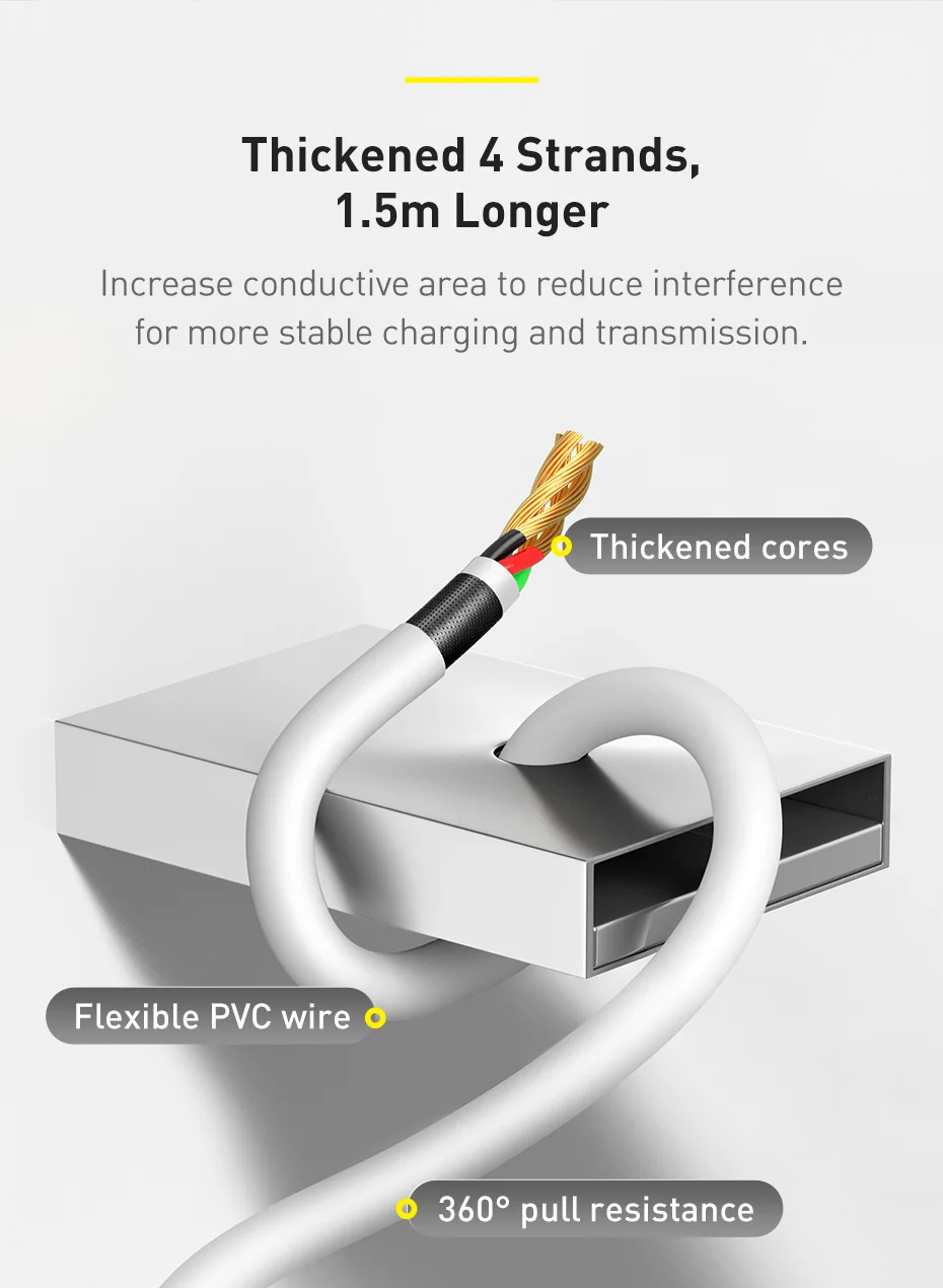 Kit 2 Cabos Micro USB 2.1A 1,5m - Imagem 11