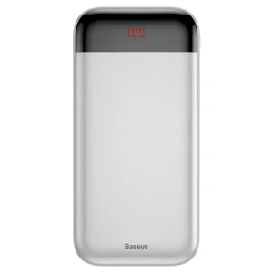 Power Bank Portátil 20000mAh com Display Digital - Branco