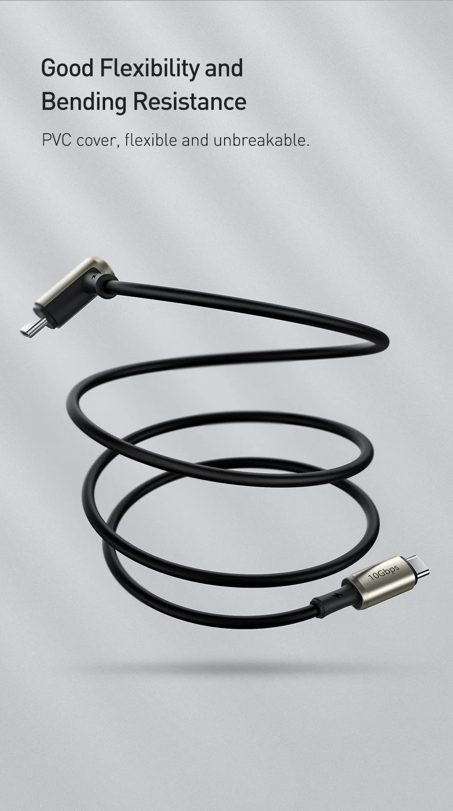 Cabo USB C PD3.1 Ger2 100W Coaxial - Imagem 15