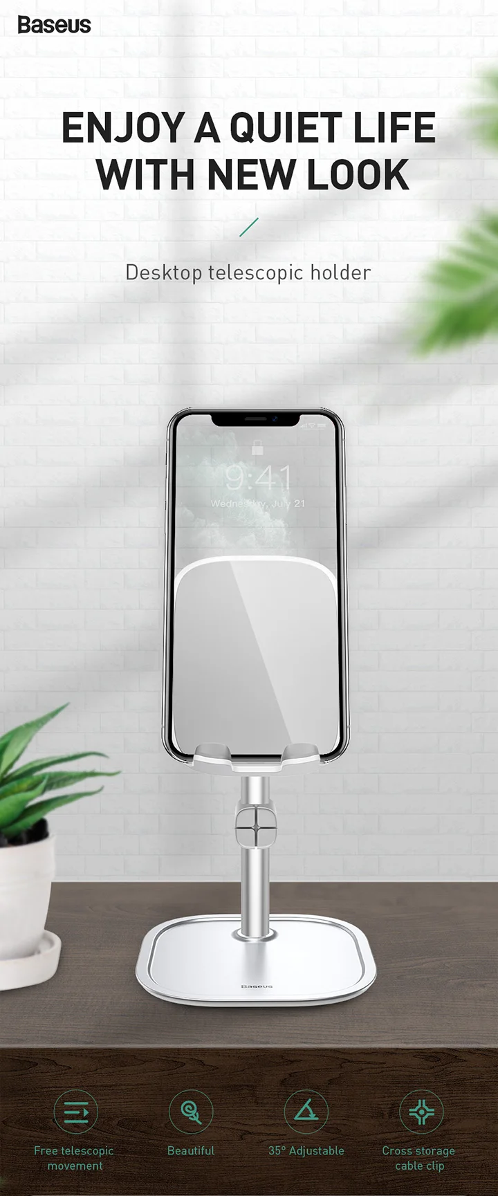 Suporte Telescópico para Dispositivo Móvel - Imagem 17