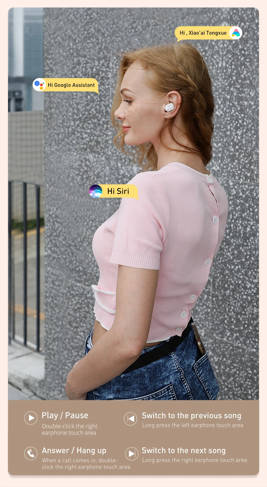 Fone de Ouvido Sem Fio WM01 Plus Bluetooth 5.0 com Display - Imagem 16