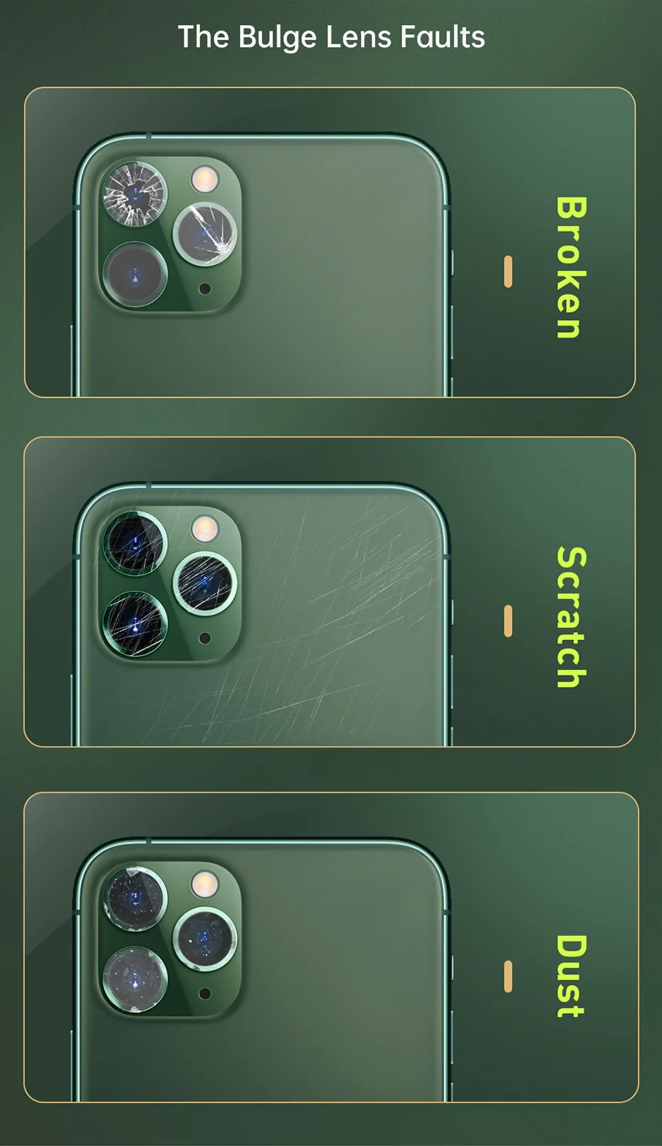 Protetor de lente de câmera traseira para iPhone 11 - Imagem 8