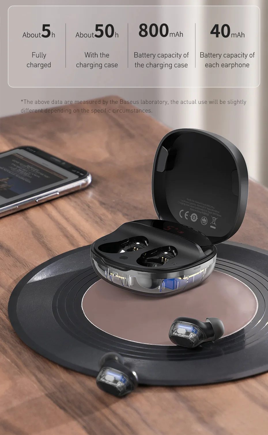 Fone de Ouvido Sem Fio WM01 Plus Bluetooth 5.0 com Display - Imagem 9