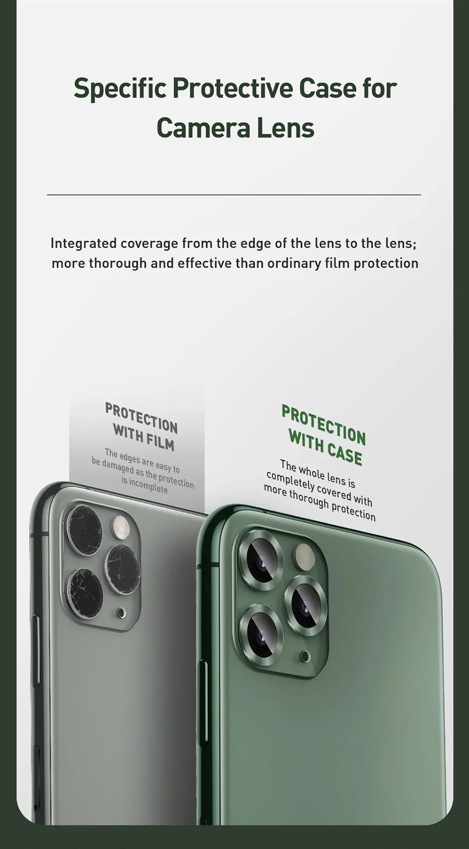 Protetor de lente de câmera traseira para iPhone 11 - Imagem 12