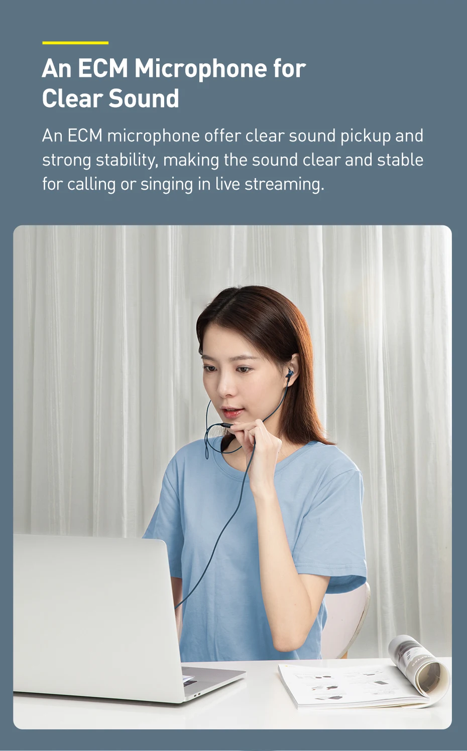 Fone de Ouvido Intra-Auricular com Microfone H19 6D - Imagem 12