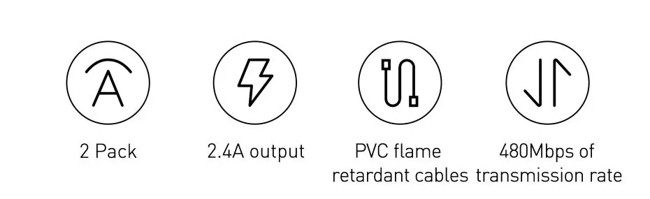 Kit 2 Cabos USB para iPhone 1,5m 2,4A - Imagem 9