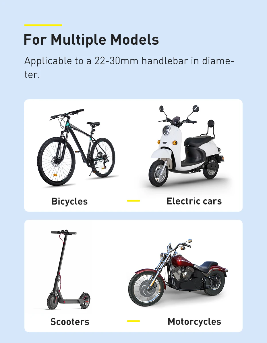 Suporte universal de telefone para bicicleta - Imagem 21