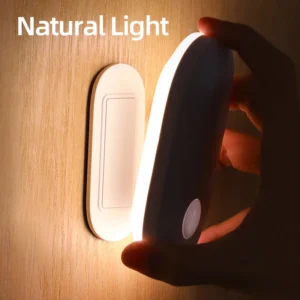 Lâmpada de LED Noturna com Sensor de Movimento - Luz natural