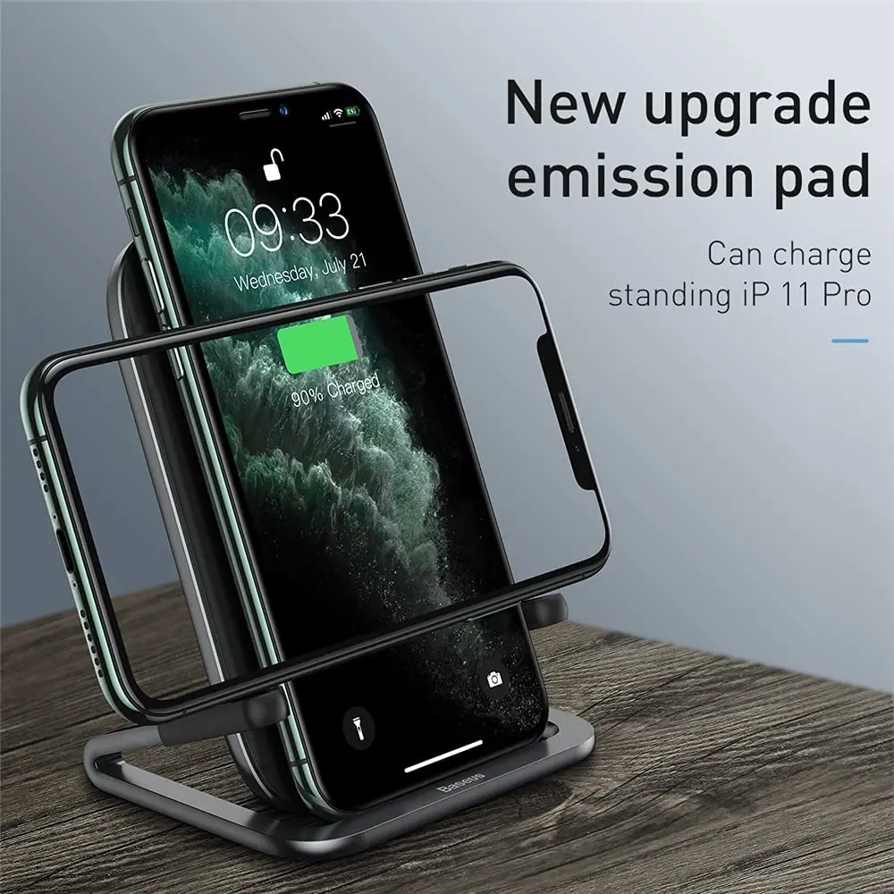 Carregador Portátil Sem Fio com Suporte Vertical e Horizontal 15W - Imagem 7