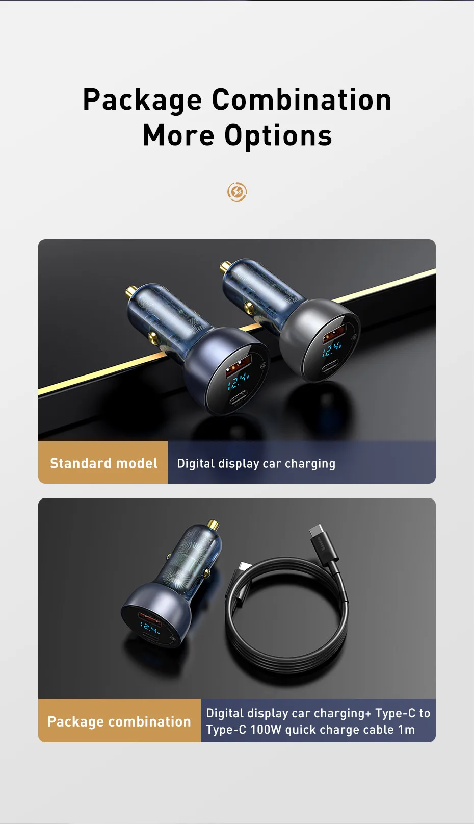 Kit Carregador Veicular 65W + Cabo PD 100W - Imagem 21