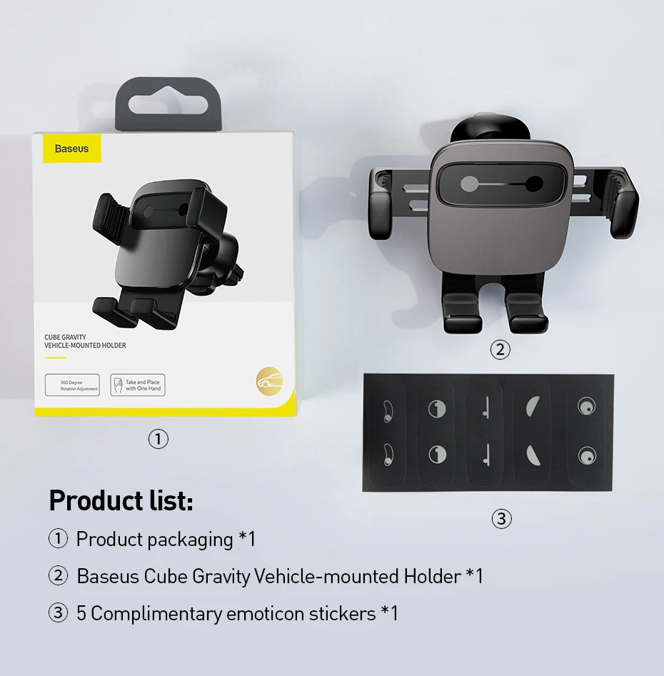 Suporte para telefone Baseus gravidade - Imagem 19