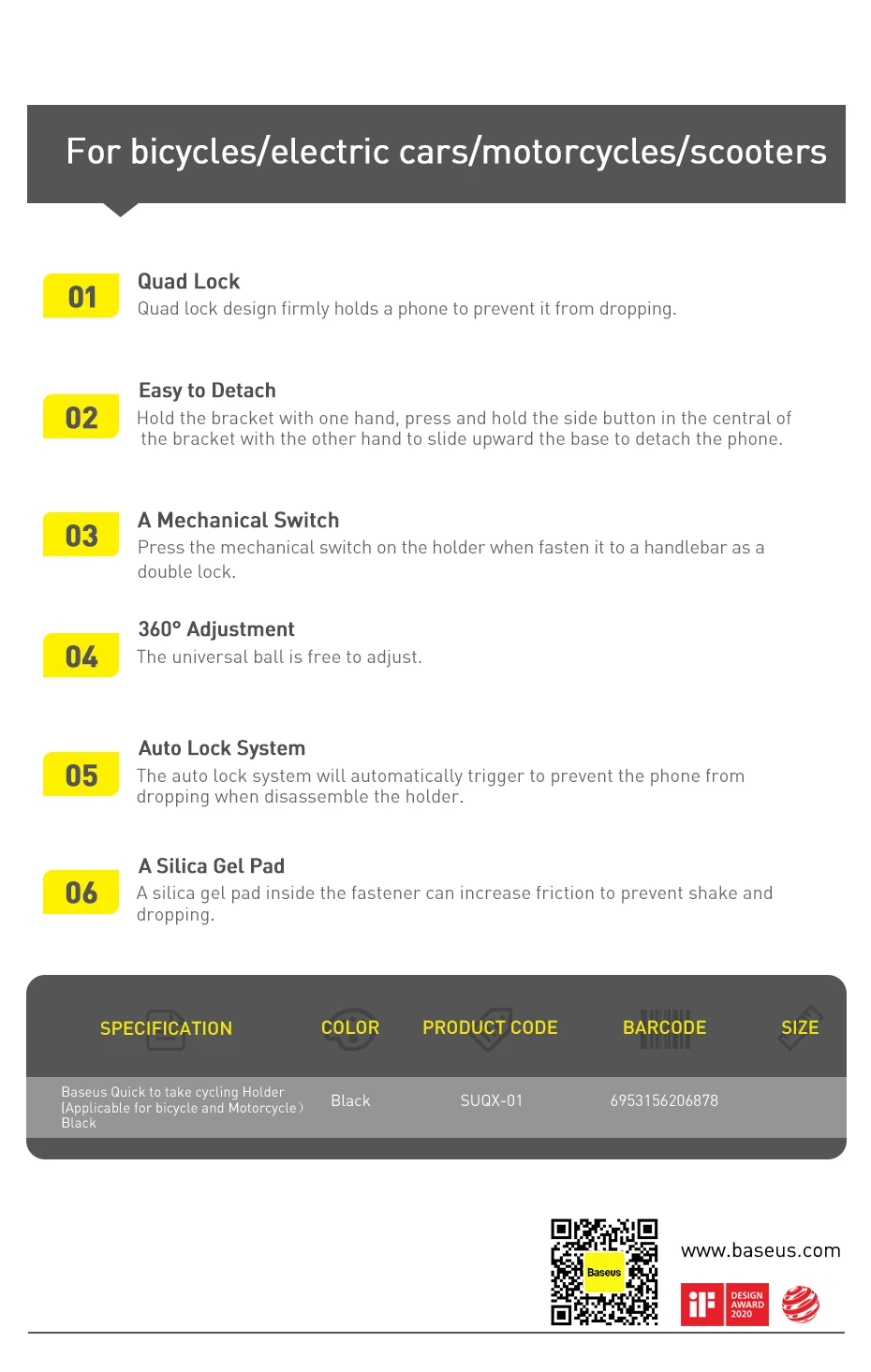 Suporte universal de telefone para bicicleta - Imagem 26