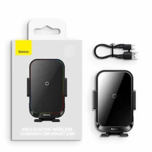 Suporte para Celular com Carregamento Sem Fio Baseus 15W Halo RGB - Suporte