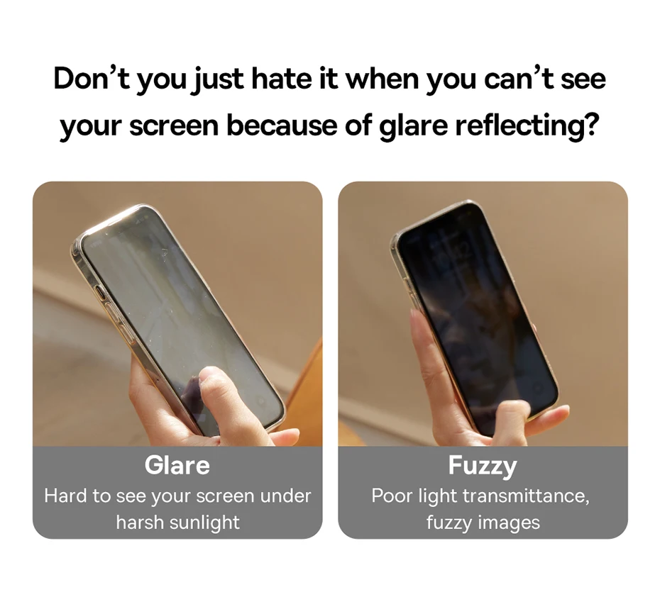 Película de Vidro Anti-Brilho para iPhone 13 e 14 - Imagem 7