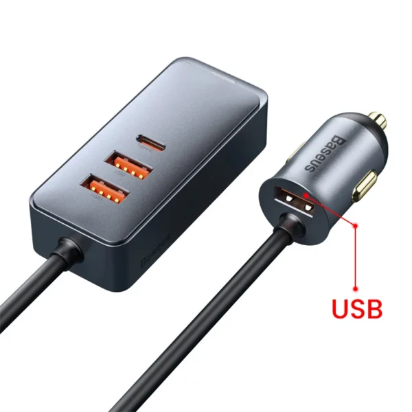 3 USB 1 tipo C