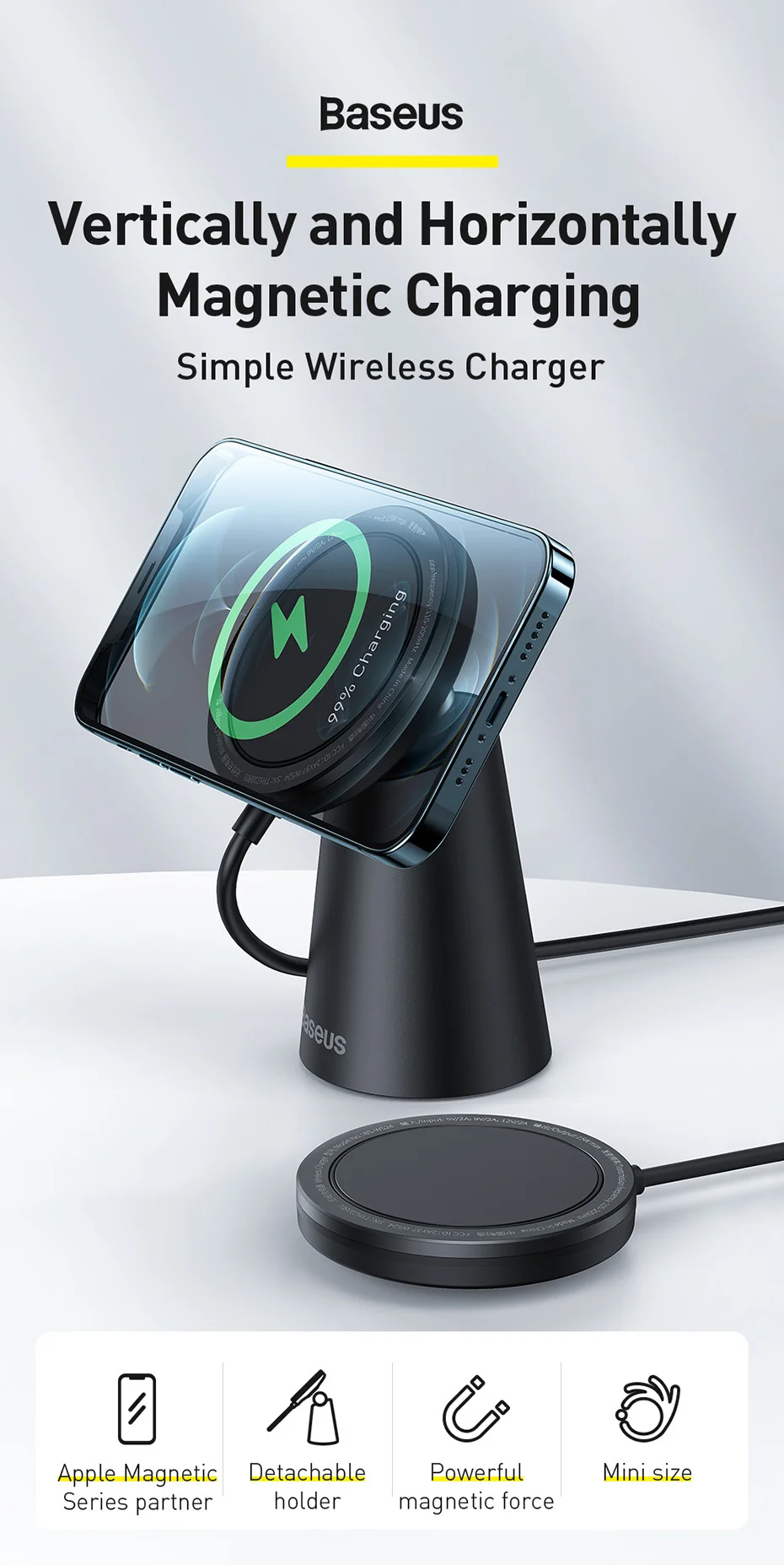 Suporte carregador magnético 15W - Imagem 8