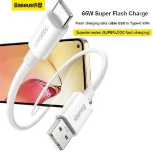 Cabo USB C 65W Super VOOC
