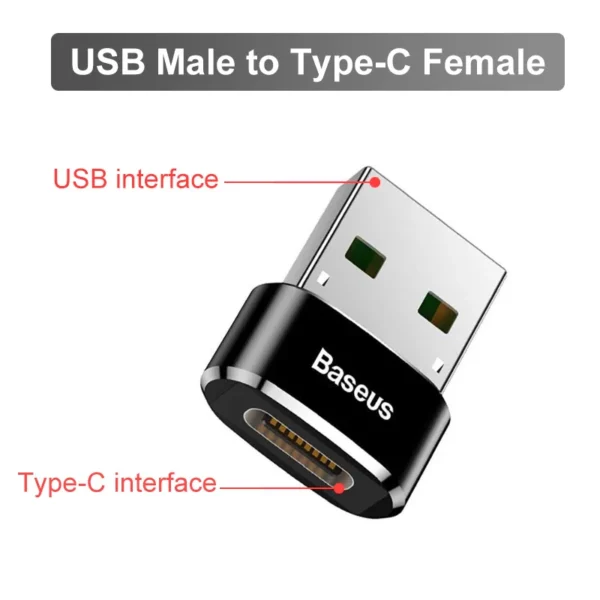 USB para Tipo C Fêmea