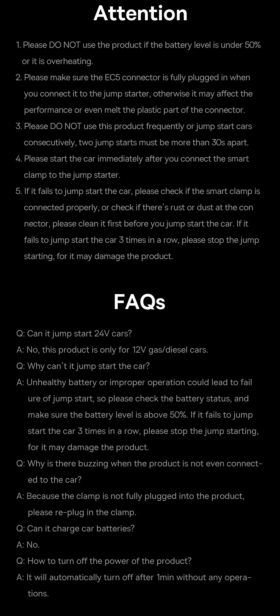 Auxiliar de Partida Mini Portátil 6000mAh 600A - Imagem 26