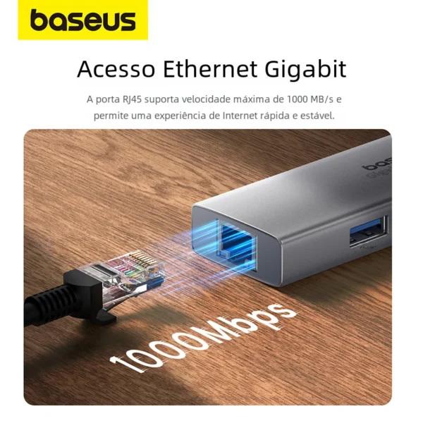 Hub USB C 4 em 1 PortalJoy - Imagem 5