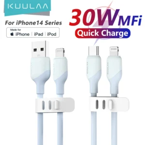 Cabo MFi 30W USB C para Lightning KUULAA