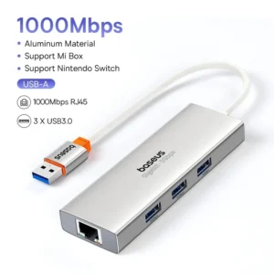 Hub USB 4 em 1 PortalJoy - Prata