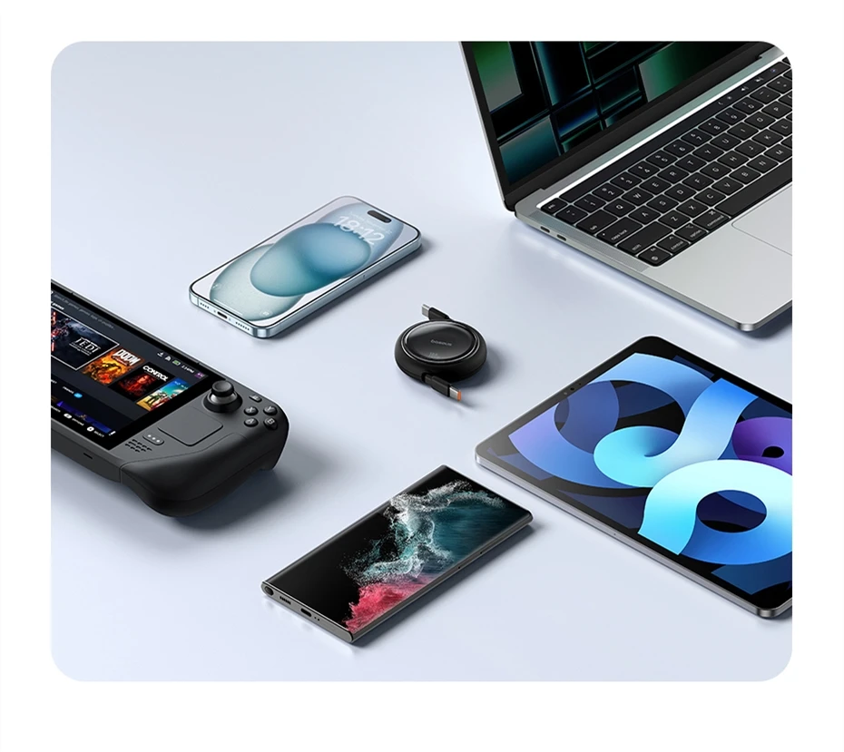 Kit 2 Cabos Retráteis USB C 100W Free2Draw Carregamento Rápido - Imagem 18