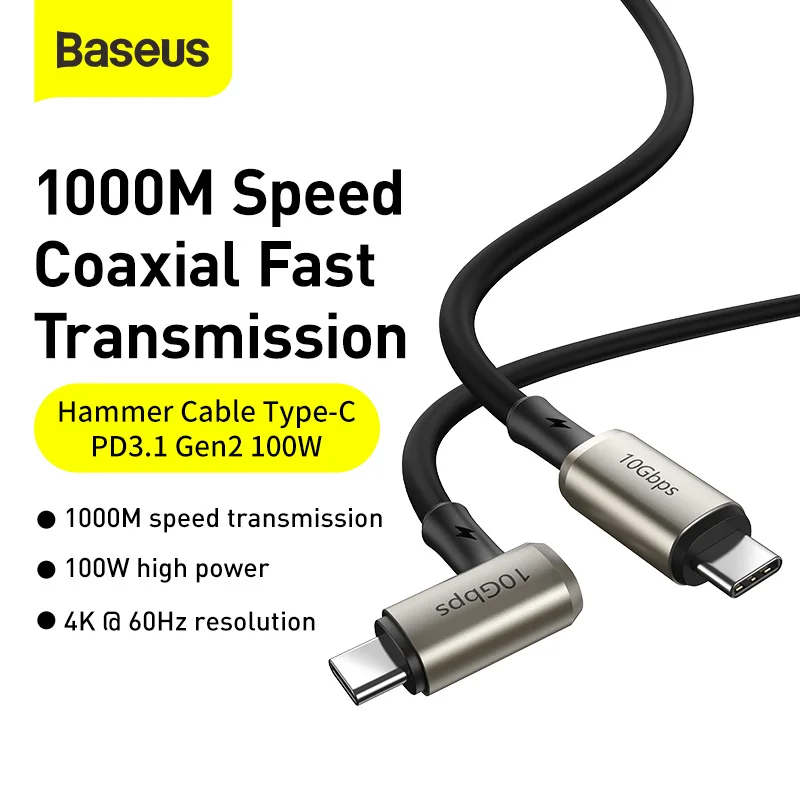 Cabo USB C PD3.1 Ger2 100W Coaxial - Imagem 6